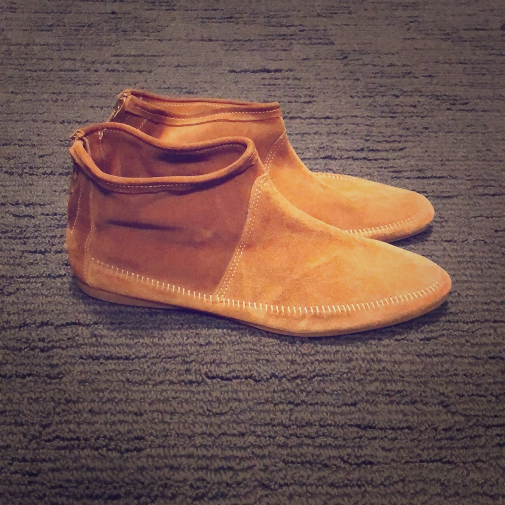 Jimmy Choo tan suede ankle boots 39.5